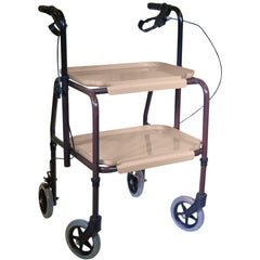 Height Adjustable Kitchen Flat Packed Trolley with Brakes - Millercare