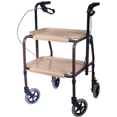 Height Adjustable Kitchen Flat Packed Trolley with Brakes - Millercare