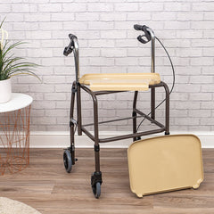 Height Adjustable Kitchen Flat Packed Trolley with Brakes - Millercare
