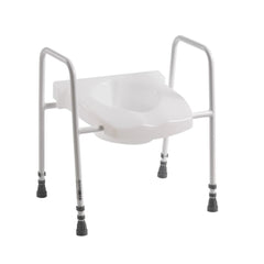 Height Adjustable Raised Toilet Seat & Frame - Millercare