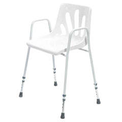 Height Adjustable Stackable Shower Chair White - Millercare