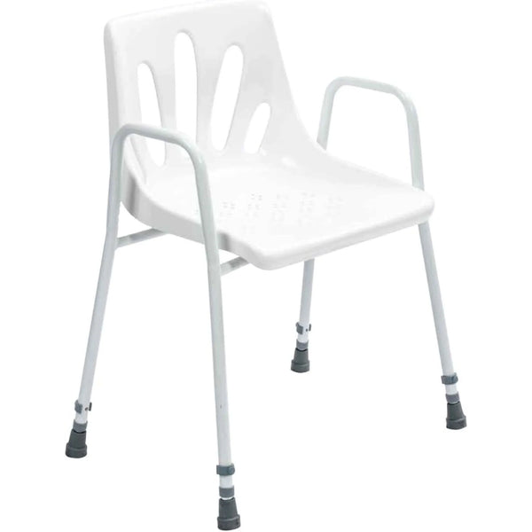Height_Adjustable_Stackable_Shower_Chair_White
