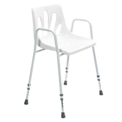 Height Adjustable Stackable Shower Chair White - Millercare