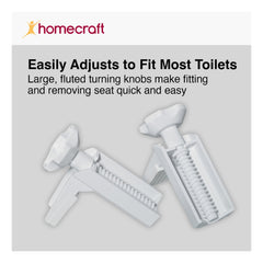 Homecraft Savanah Raised Toilet Seat Without Lid - Millercare