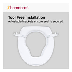Homecraft Savanah Raised Toilet Seat Without Lid - Millercare