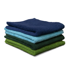 Hunsbury® Face Towel – 100% Cotton, Stripe - Coded for Easy Sorting (Pack of 6) - 100% Cotton, 500gsm - Millercare