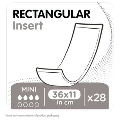 ID Rectangular Insert Pads Mini NW - Millercare