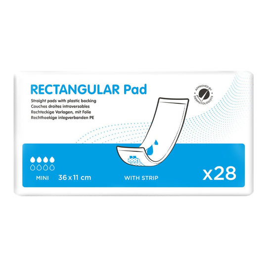 ID Rectangular Pads Mini With PE Strip - (11 x 36cm)