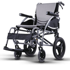 Karma Ergo 115 Transit Wheelchair Silver 16" - Millercare
