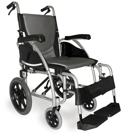 Karma Ergo 125 Transit Wheelchair Silver 16"