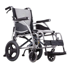 Karma Ergo 125 Transit Wheelchair Silver 18" - Millercare