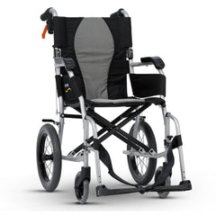 Karma Ergo Lite 2 Transit Wheelchair Silver 18" - Millercare