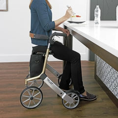 Lets Go out Rollator Beige/Silver - Millercare