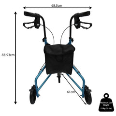 Lightweight Aluminium Tri Walker - Exclusive - Millercare