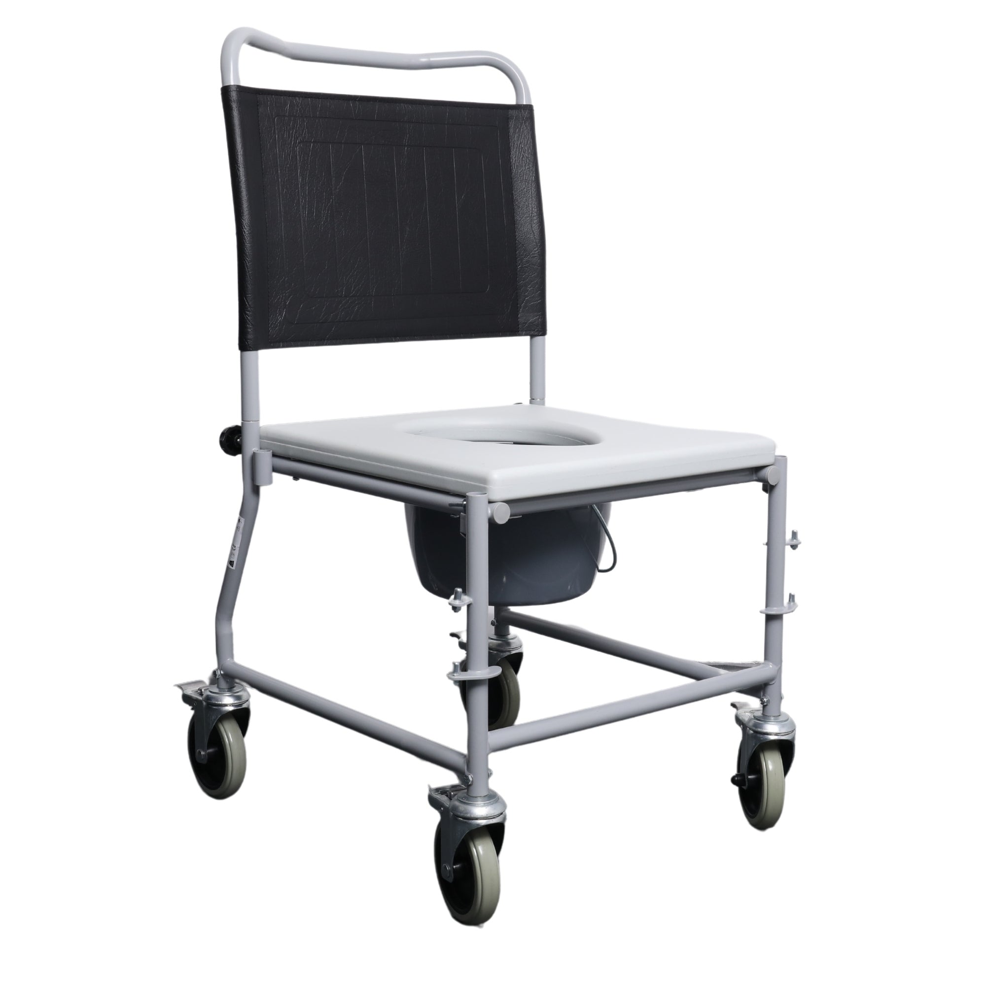 Commode Arm Rest Mobile Wheeled Commode Chair with Detachable Arm Rests and 4 – Millercare