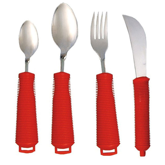 NRS Red Handled Cutlery Set