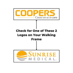 Pair Of Wheels For Coopers Walking Frame Only - Millercare