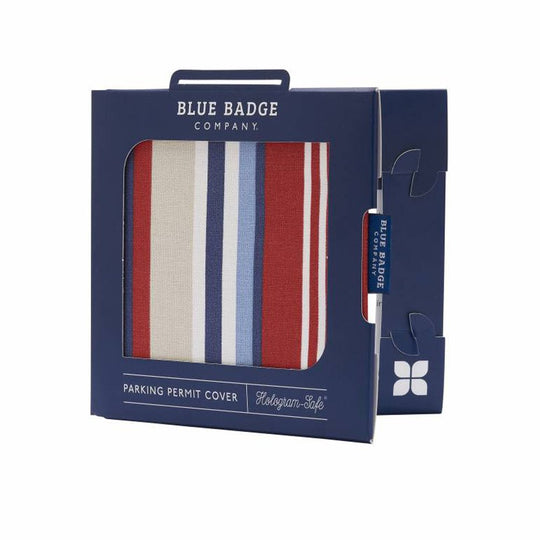 Parking Permit Cover - Steller Stripe Blue/Red