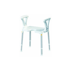 Rectangular Shower Chair With Opening and Arm/Back Rest - Millercare