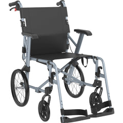 Rehasense Icon 35 LX Lightweight Transit Manual Wheelchair - Ice Blue - Millercare