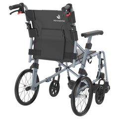 Rehasense Icon 35 LX Lightweight Transit Manual Wheelchair - Ice Blue - Millercare