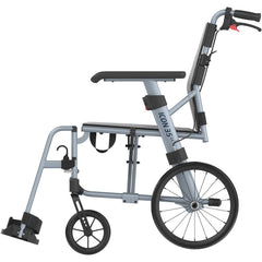 Rehasense Icon 35 LX Lightweight Transit Manual Wheelchair - Ice Blue - Millercare