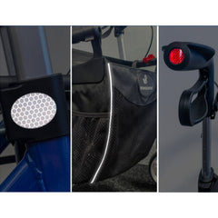 Rehasense SPACE LX Rollator – Lightweight Aluminium Rollator - Medium - Millercare