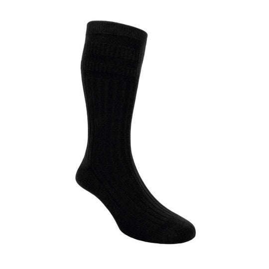 Sandpiper FeatherTop Extra Wide Cotton Socks Black