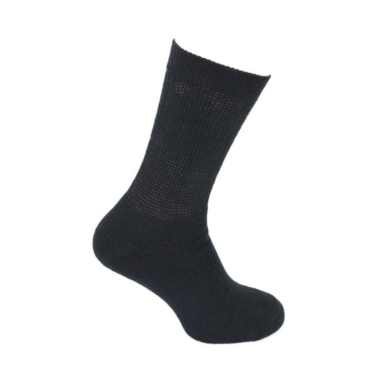 Sandpiper FeatherTop Extra Wide Cushioned Socks Black