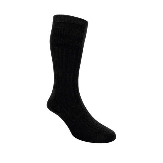 Sandpiper FeatherTop Extra Wide Wool Socks Black