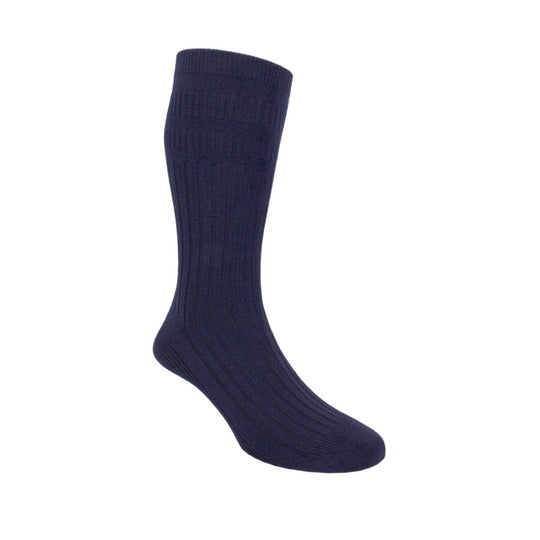 Sandpiper FeatherTop Extra Wide Wool Socks Navy