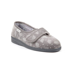 Sandpiper Sadie Ladies Slipper Grey Fern - Various Sizes - Millercare