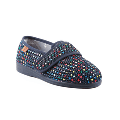 Sandpiper Sophie Ladies Slipper Navy - Various Sizes - Millercare