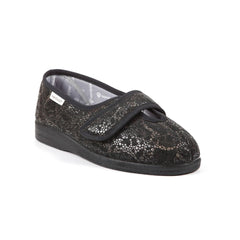 Sandpiper Sue Ladies Slipper Beige Metallic - Various Sizes - Millercare