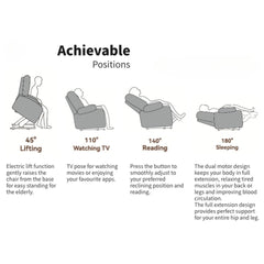 Savoy - Single Motor Riser Recliner Chair - Millercare