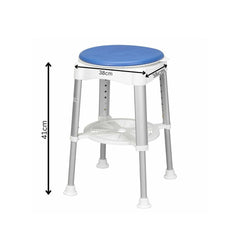 Shower Stool with Rotating Padded Seat - Millercare