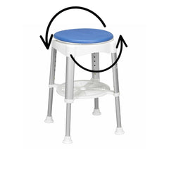 Shower Stool with Rotating Padded Seat - Millercare