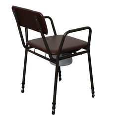 Standard Commode, Brown Height Adjustable - Millercare