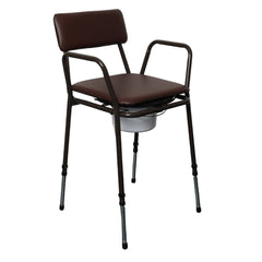 Standard Commode, Brown Height Adjustable - Millercare