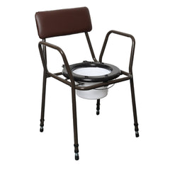 Standard Commode, Brown Height Adjustable - Millercare