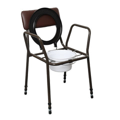 Standard Commode, Brown Height Adjustable - Millercare