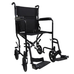 Steel Compact Transit Chair Black - Millercare