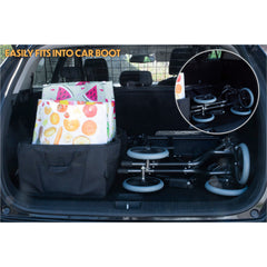 Steel Compact Transit Chair Black - Millercare