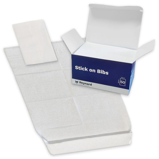 Stick on Bibs (white) 330mm x 460mm