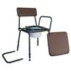 Surrey Height Adjustable Commode Chair with Detachable Arms