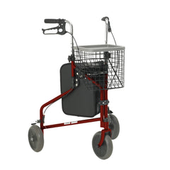 Three - Wheeled Rollator With Bag And Basket - Millercare