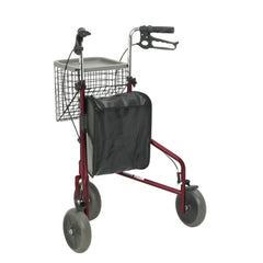 Three - Wheeled Rollator With Bag And Basket - Millercare