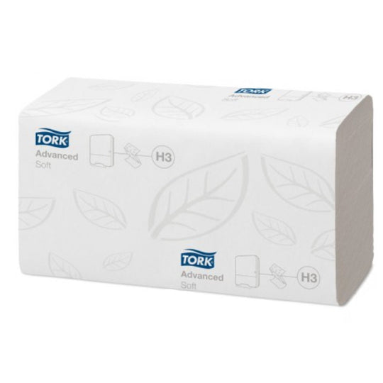 Tork Soft Singlefold Hand Towel 2 Ply White 15x250