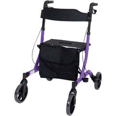 Ultra Lightweight Folding 4 Wheeled Rollator - Millercare