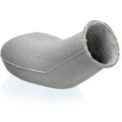 Disposable male urine sample bottle on white background